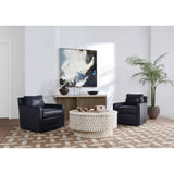 Norwood Round Coffee Table, Coastal White-Furniture - Accent Tables-High Fashion Home