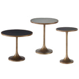 Nouveau Small Bunching Table, Black Granite