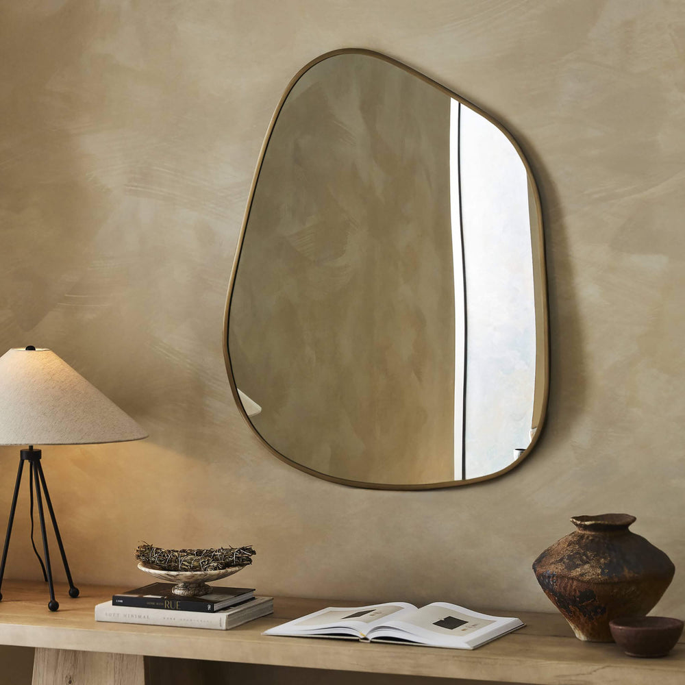 Nova Mirror, Antique Brass by Four Hands