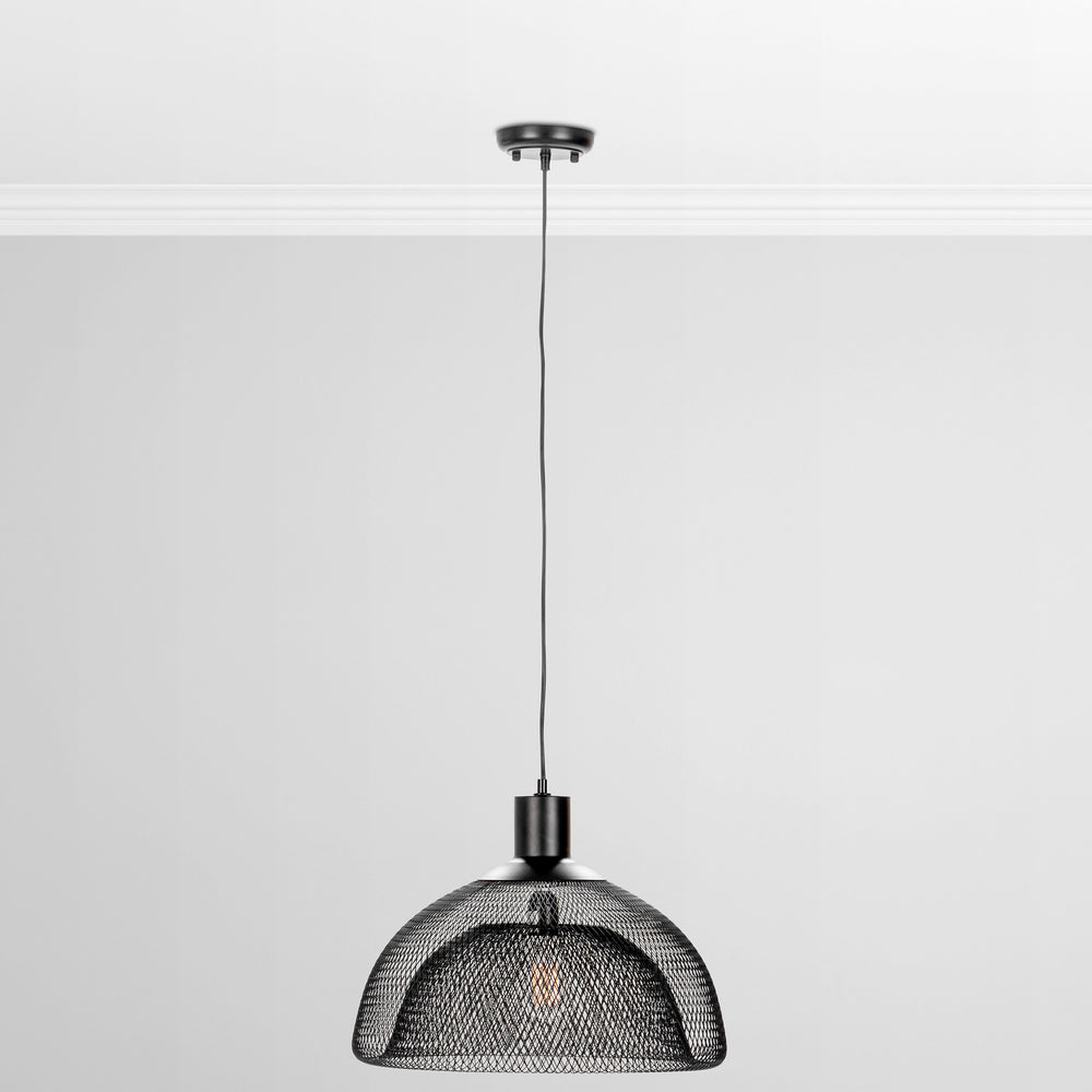 Nova Round Pendant, Black-Lighting-High Fashion Home