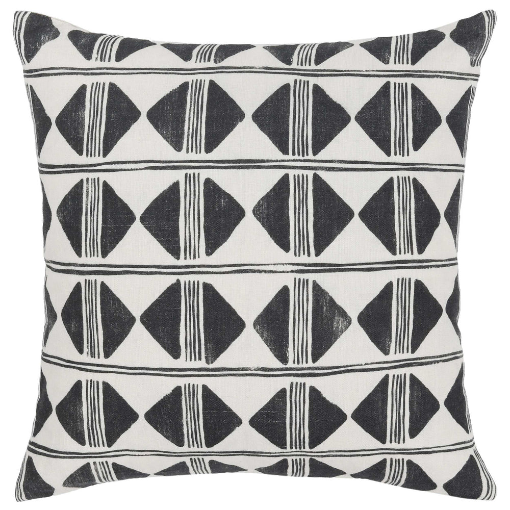 Nubia Pillow, Black/White-Accessories-High Fashion Home