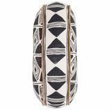 Nubia Round Pillow, Black/White-Accessories-High Fashion Home