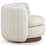 Nura Swivel Accent Chair, Cream