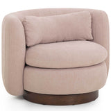 Nura Swivel Accent Chair, Pink