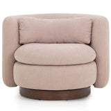 Nura Swivel Accent Chair, Pink