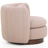 Nura Swivel Accent Chair, Pink