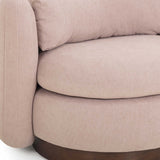 Nura Swivel Accent Chair, Pink