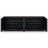Nyland Media Console, Black-Furniture - Storage-High Fashion Home