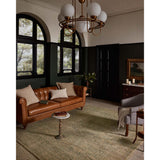 Magnolia Home by Joanna Gaines × Loloi Rug Oakley OKY-06, Lagoon/Rust