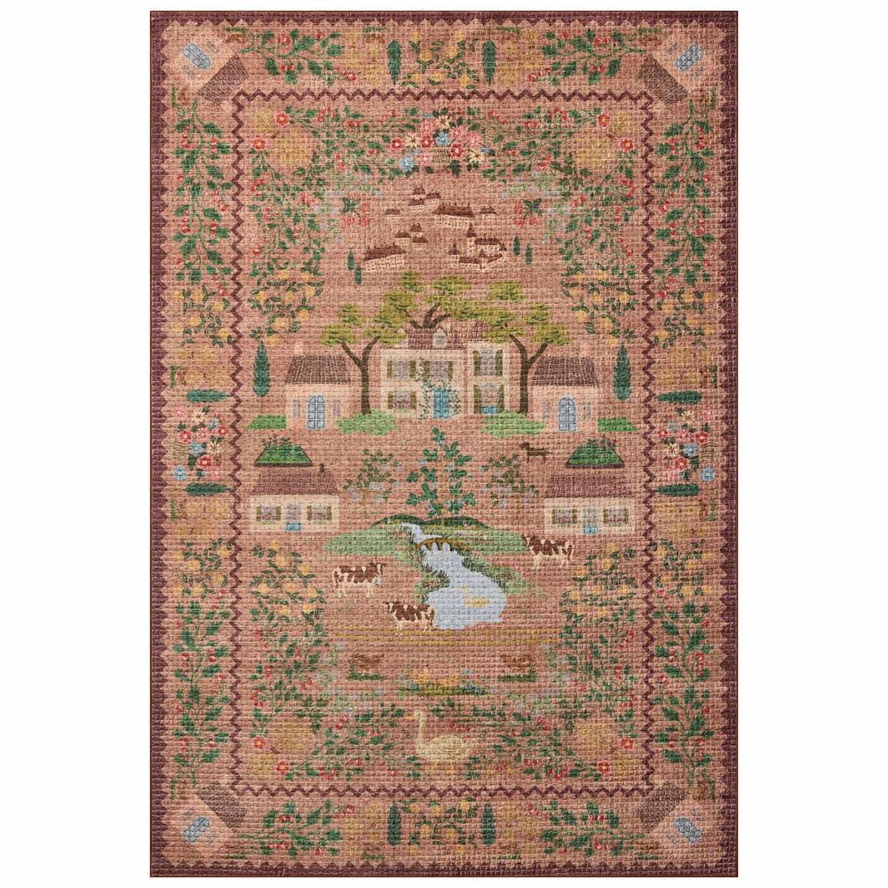 Rifle Paper Co. x Loloi Rug Orchard ORH-02, Mauve/Multi