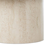 Oakland 60" Round Outdoor Dining Table, Cream Marble-Furniture - Dining-High Fashion Home