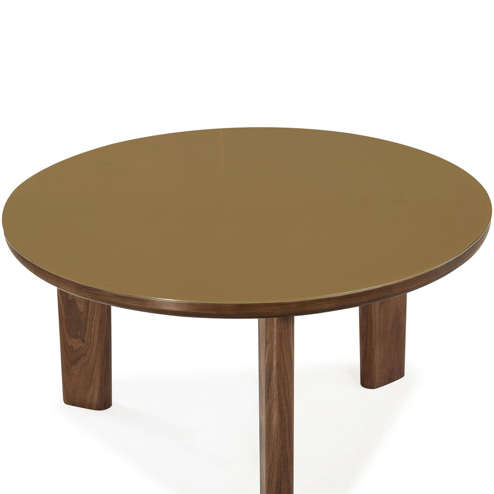 Oani Round Dining Table, Walnut