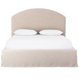 Oasley Slipcover Bed, Savoy Parchment by Four Hands-Furniture - Bedroom-High Fashion Home