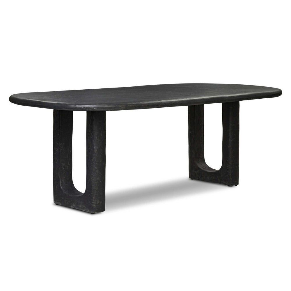 Obito Dining Table, Obsidian Concrete by Four Hands-Furniture - Dining-High Fashion Home