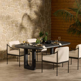 Obito Dining Table, Obsidian Concrete by Four Hands-Furniture - Dining-High Fashion Home