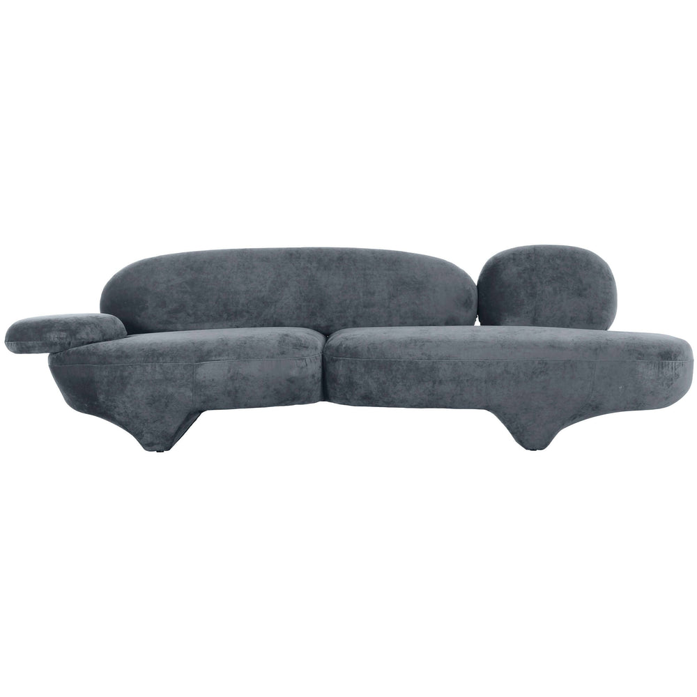 Oblak Sofa, Gray-Furniture - Sofas-High Fashion Home
