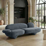 Oblak Sofa, Gray-Furniture - Sofas-High Fashion Home