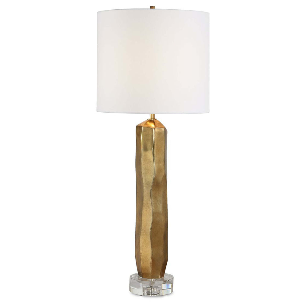 Octavio Table Lamp, Gold Leaf