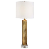 Octavio Table Lamp, Gold Leaf