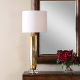 Octavio Table Lamp, Gold Leaf