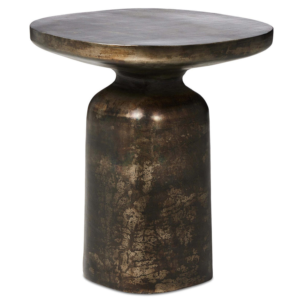 Odessa End Table, Distressed Bronze