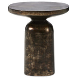 Odessa End Table, Distressed Bronze