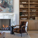 Odessa End Table, Distressed Bronze by Four Hands