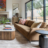 Odessa End Table, Distressed Bronze-Furniture - Accent Tables-High Fashion Home