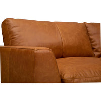 Odette Leather Sofa, Marseille Brown