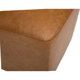 Odin Leather Gliding Dining Chair, Marseille Brown, Set of 2