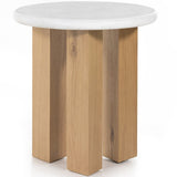 Odin Nightstand, Stucco White by Four Hands-Furniture - Bedroom-High Fashion Home