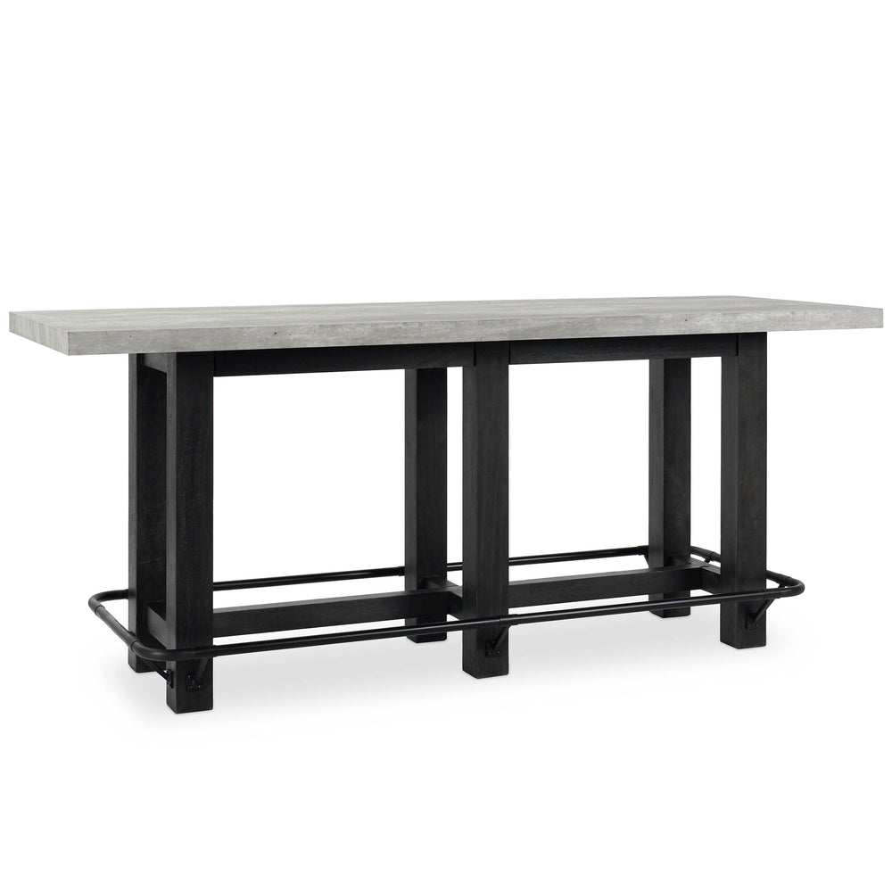 Ojai Counter Table, Antique Gray/Black-Furniture - Dining-High Fashion Home