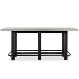 Ojai Counter Table, Antique Gray/Black-Furniture - Dining-High Fashion Home
