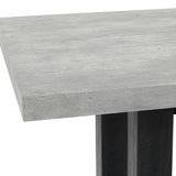 Ojai Counter Table, Antique Gray/Black-Furniture - Dining-High Fashion Home