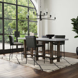 Ojai Counter Table, Antique Gray/Black-Furniture - Dining-High Fashion Home