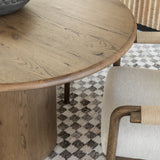 Olexey Oval Dining Table, Rubbed Light Oak by Four Hands