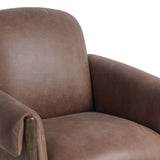 Olia Leather Dining Chair, Palermo Cigar