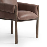 Olia Leather Dining Chair, Palermo Cigar