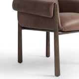 Olia Leather Dining Chair, Palermo Cigar