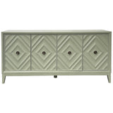 Oliver 4 Door Sideboard, Green-Furniture - Storage-High Fashion Home