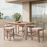 Oliver Outdoor Counter Table, Butterscotch-Furniture - Outdoor-High Fashion Home