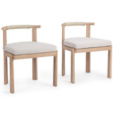 Oliver Outdoor Dining Chair, Butterscotch, Set of 2-Furniture - Outdoor-High Fashion Home