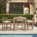Oliver Outdoor Gathering Table, Butterscotch-Furniture - Outdoor-High Fashion Home