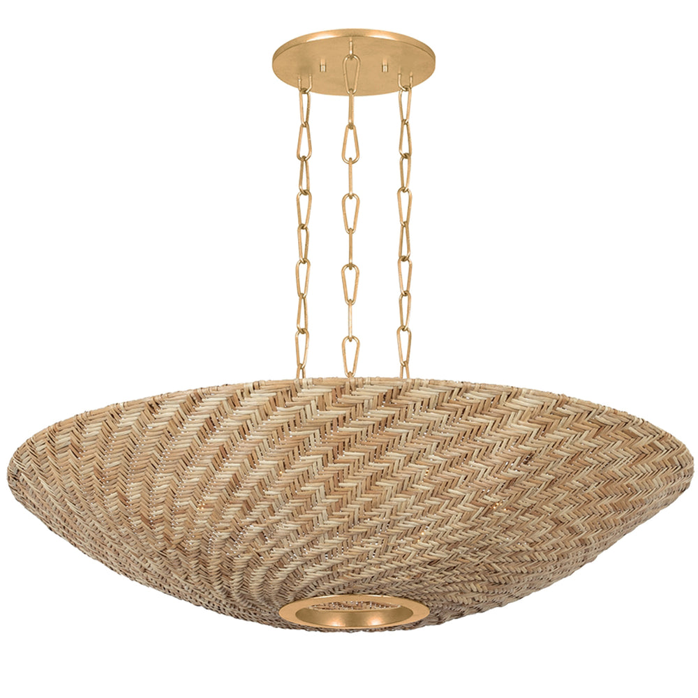 Ollie Chandelier, Vintage Gold Leaf