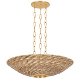 Ollie Pendant, Vintage Gold Leaf