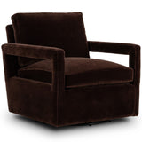 Olson Swivel Chair, Monte Chocolate by Four Hands