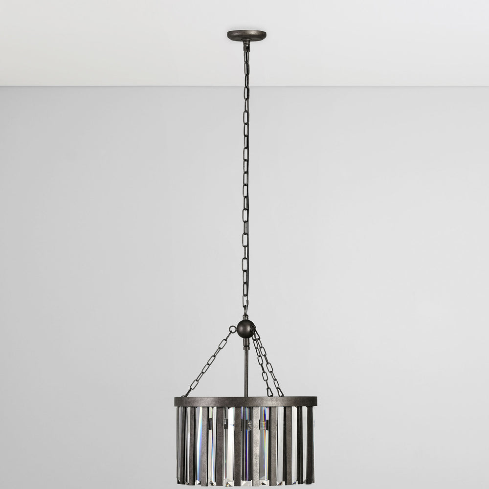 Olympia Chandelier, Pewter-Lighting-High Fashion Home