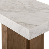 Olympia Console Table, White Marble-High Fashion Home