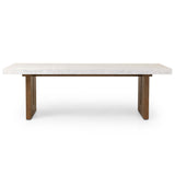Olympia Dining Table, White Marble