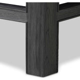 Oman Coffee Table, Rustic Black-Furniture - Accent Tables-High Fashion Home